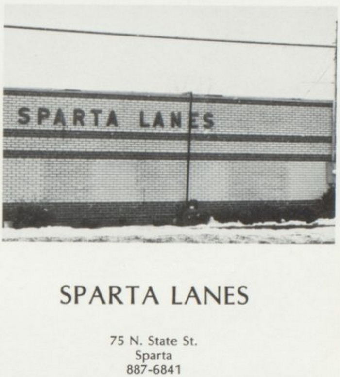 Sparta Lanes (Garden Patch Restaurant) - 1978 Sparta High School Yearbook Ad (newer photo)